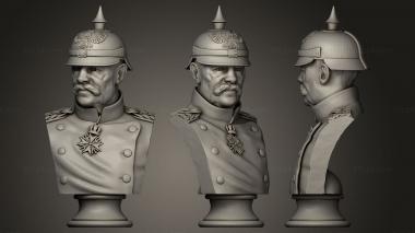 Military figurines Prussian General 3d model
